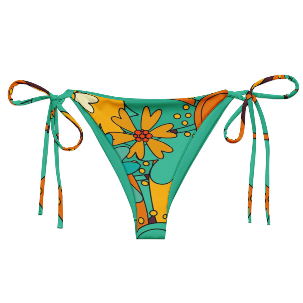 Esdushi Surf clothing - String Bikini Bottom - Paradise Madness - - 