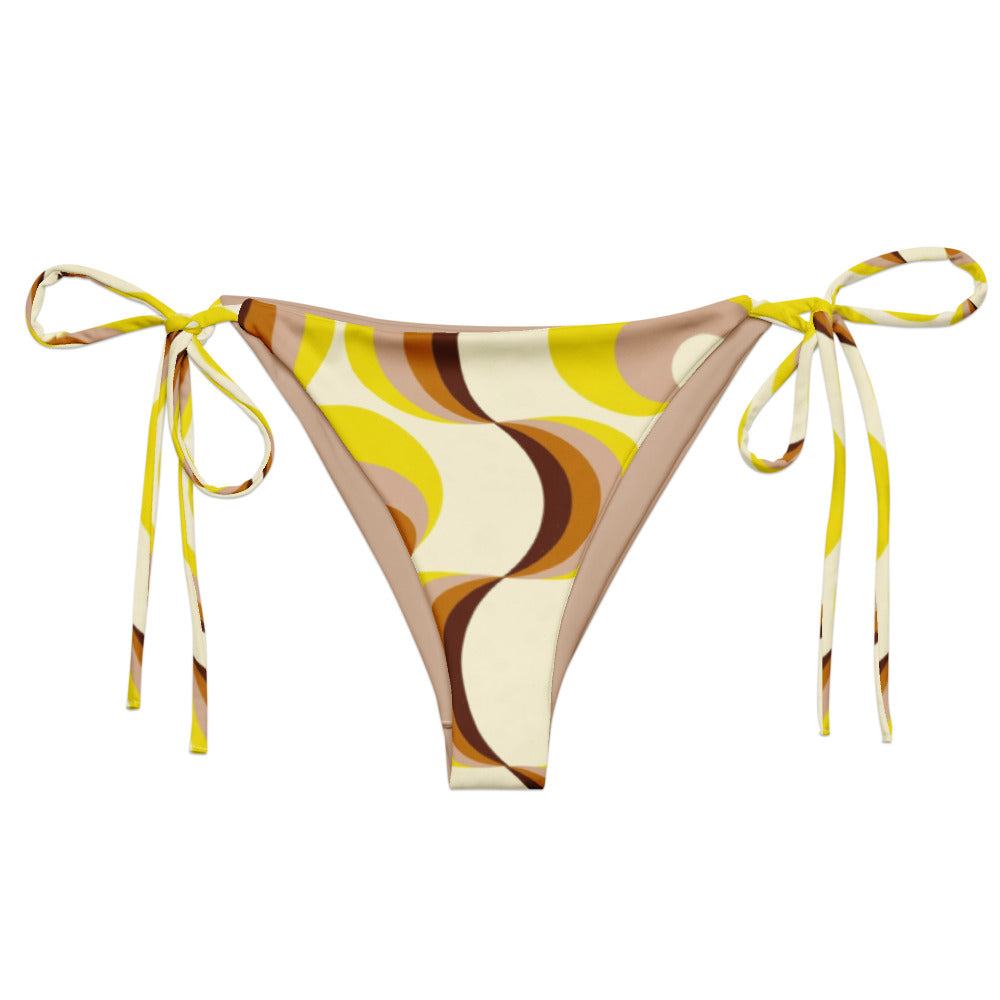 Esdushi Surf clothing - String Bikini Bottom - Retro Riptide - - 