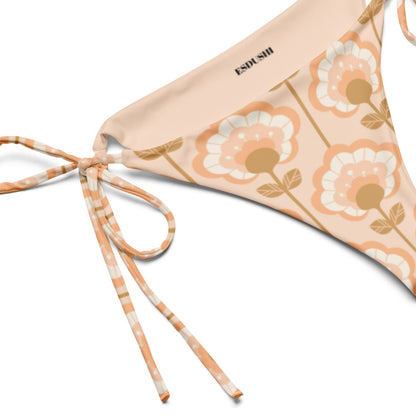 Esdushi Surf clothing - String Bikini Bottom - Sandy Shells - - 