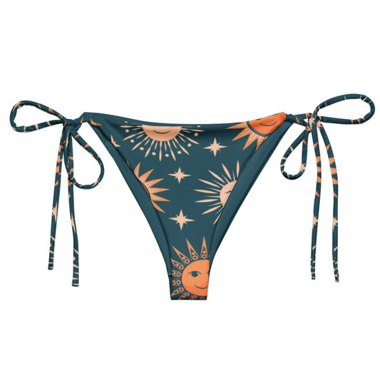 Esdushi Surf clothing - String Bikini Bottom - Sunbeam Sparkle - - 
