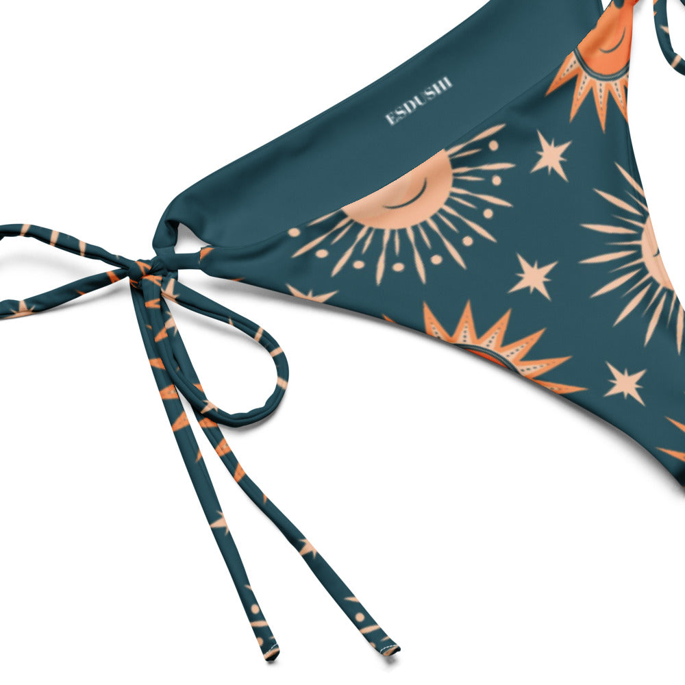 Esdushi Surf clothing - String Bikini Bottom - Sunbeam Sparkle - - 