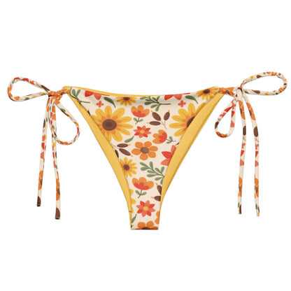 Esdushi Surf clothing - String Bikini Bottom - Sunflower Siesta - - 