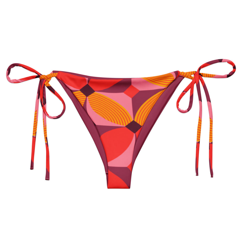 Esdushi Surf clothing - String Bikini Bottom - Tropical Tango - - 