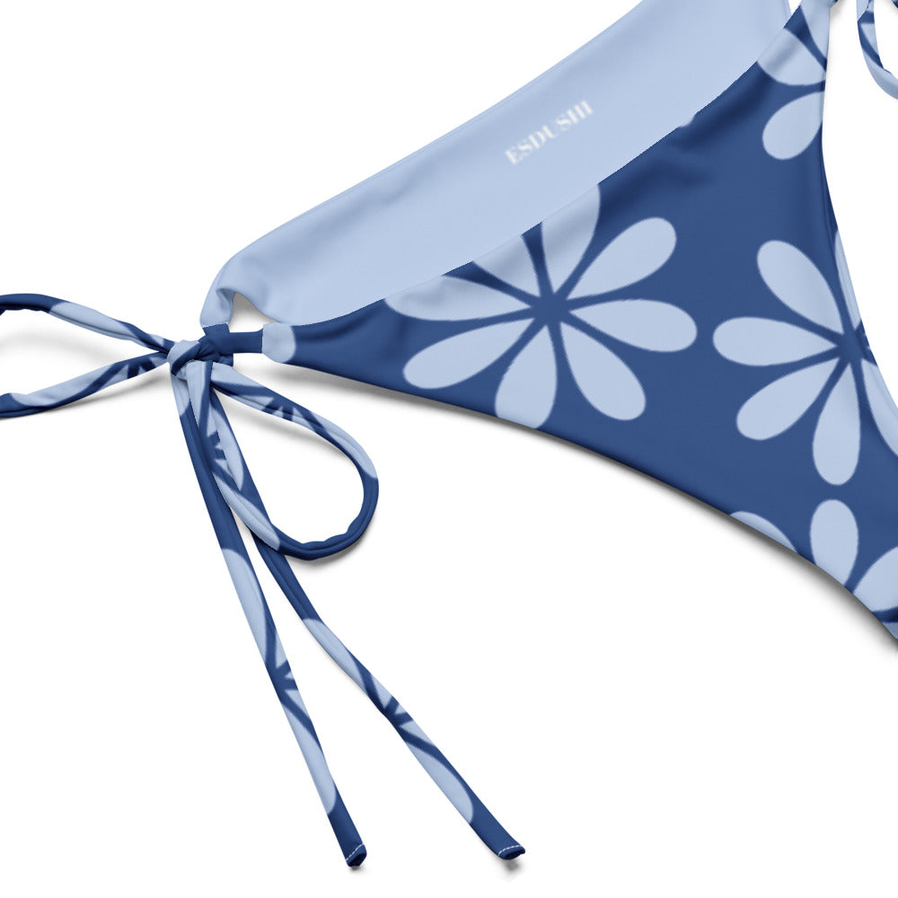 Esdushi Surf clothing - String Bikini Bottom - Wavy Baby - - 