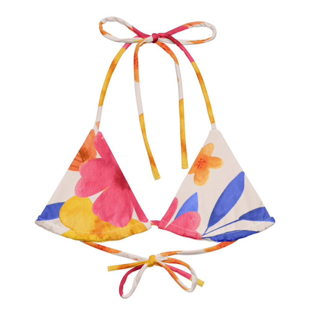 Esdushi Surf clothing - String Bikini Top - Aloha Surfista - - 