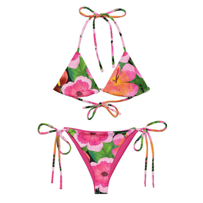 Esdushi Surf clothing - String Bikini Top - Bonita Botánica - 2XS - 