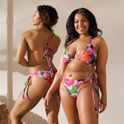 Esdushi Surf clothing - String Bikini Top - Bonita Botánica - - 
