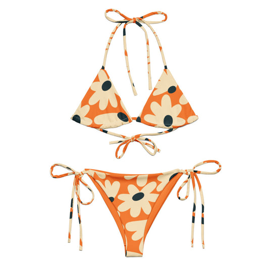 Esdushi Surf clothing - String Bikini Top - Daisy Dream - 2XS - 