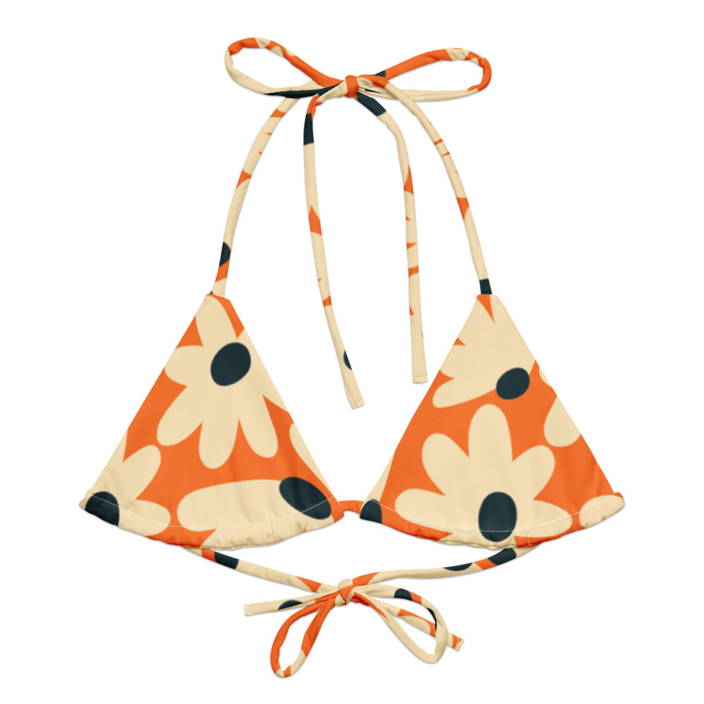 Esdushi Surf clothing - String Bikini Top - Daisy Dream - - 