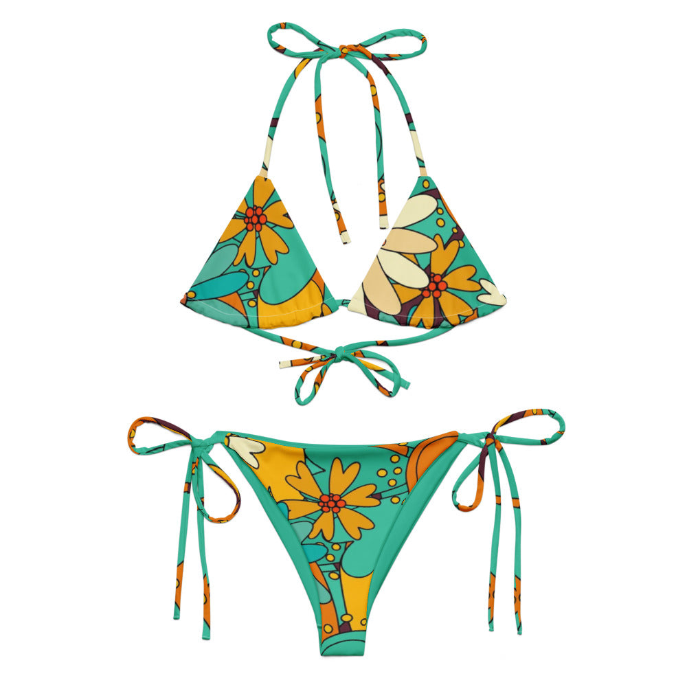 Esdushi Surf clothing - String Bikini Top - Paradise Madness - 2XS - 