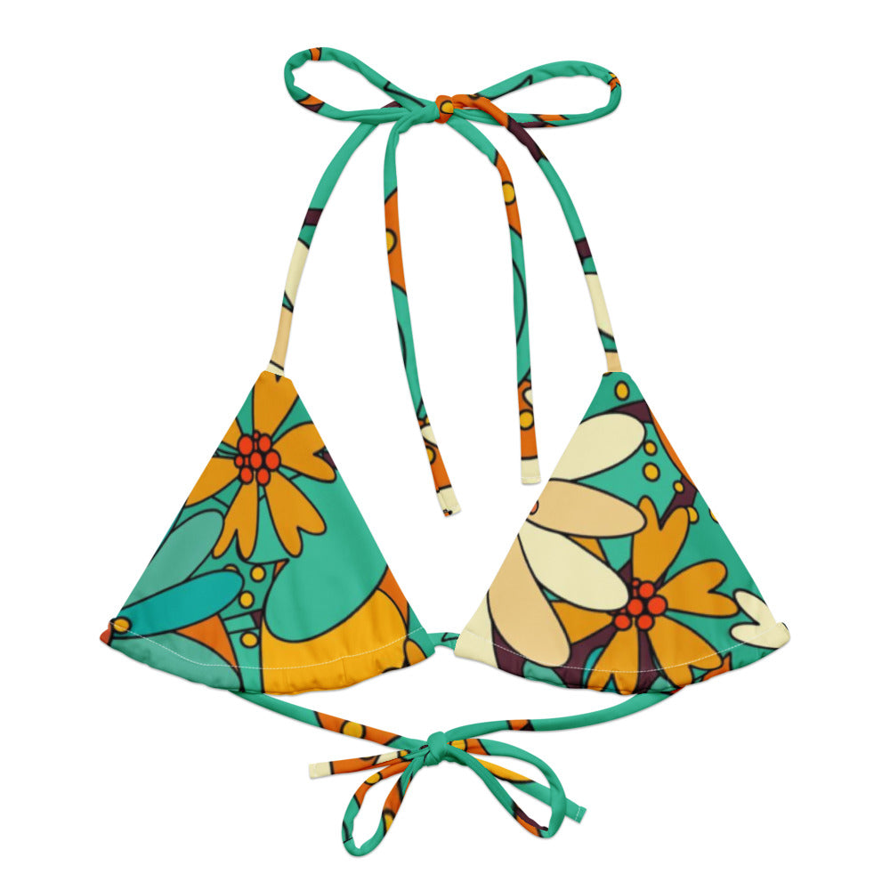 Esdushi Surf clothing - String Bikini Top - Paradise Madness - - 