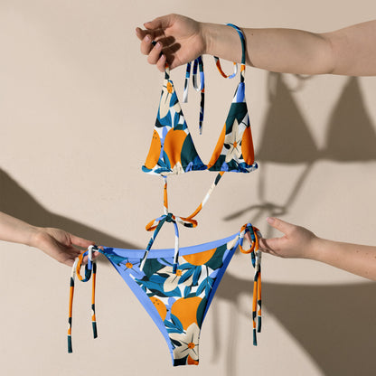 Esdushi Surf clothing - String Bikini Top - Playa Mango - - 