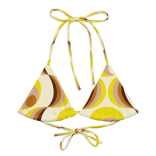 Esdushi Surf clothing - String Bikini Top - Retro Riptide - - 