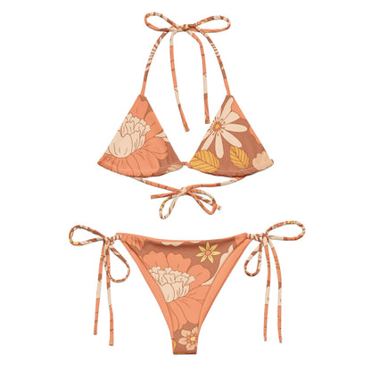 Esdushi Surf clothing - String Bikini Top - Sunset Glow - 2XS - 