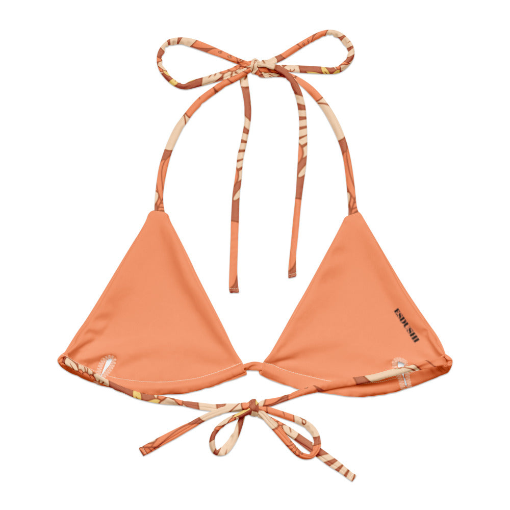 Esdushi Surf clothing - String Bikini Top - Sunset Glow - - 
