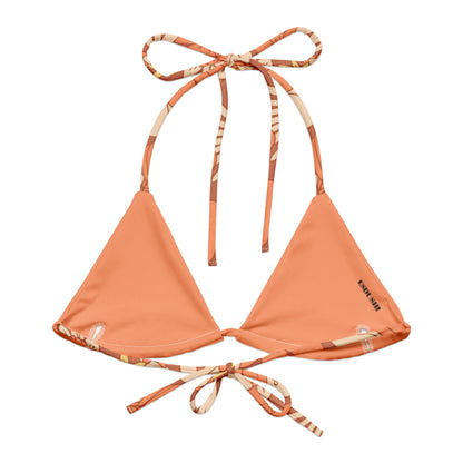 Esdushi Surf clothing - String Bikini Top - Sunset Glow - - 
