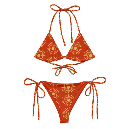 Esdushi Surf clothing - String Bikini Top - Sunset Session - 2XS - 