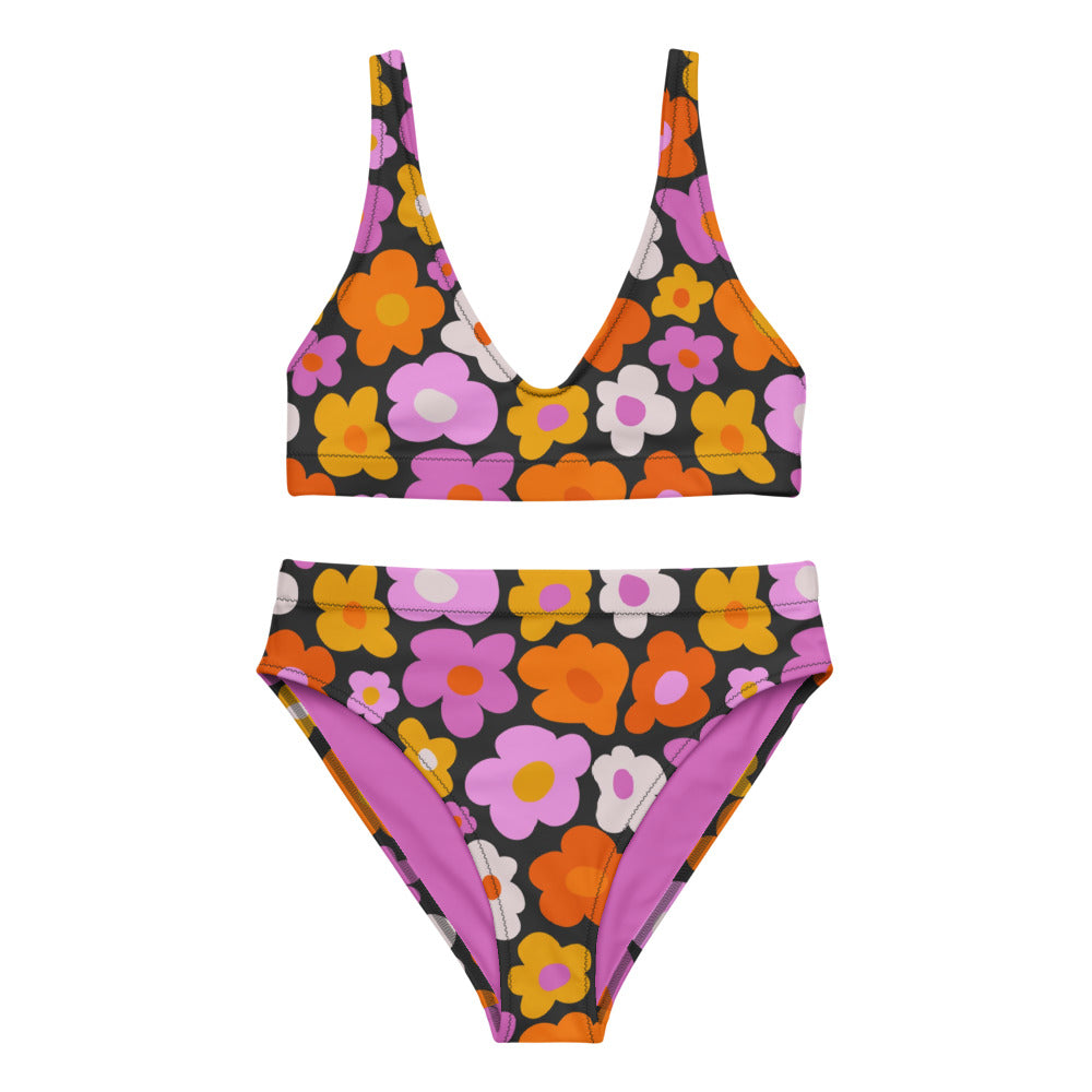 Esdushi Surf clothing - Surf Bikini Bottom - Botanical Bloom - XS - 