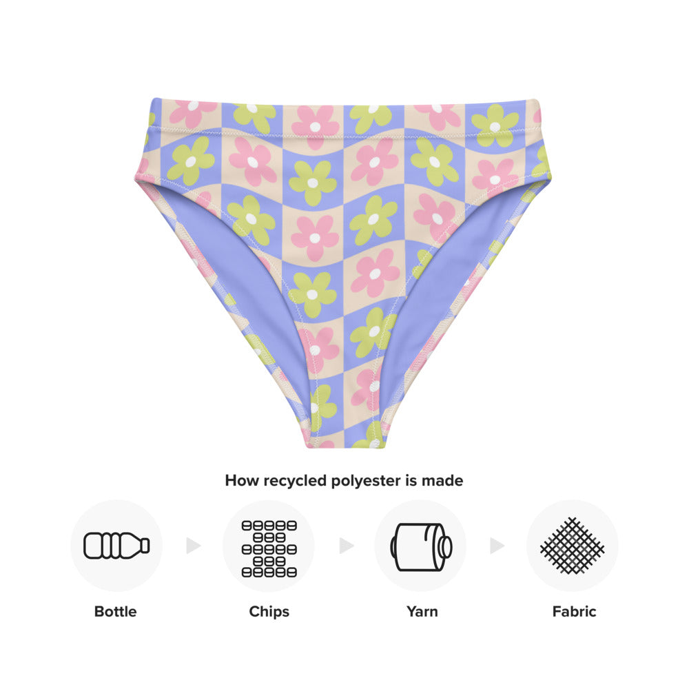 Esdushi Surf clothing - Surf Bikini Bottom - Groovy Gardenia - - 