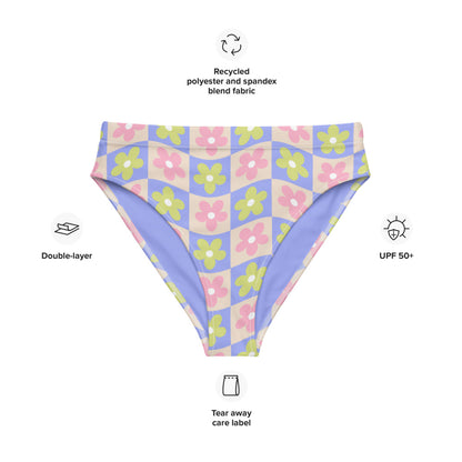 Esdushi Surf clothing - Surf Bikini Bottom - Groovy Gardenia - - 