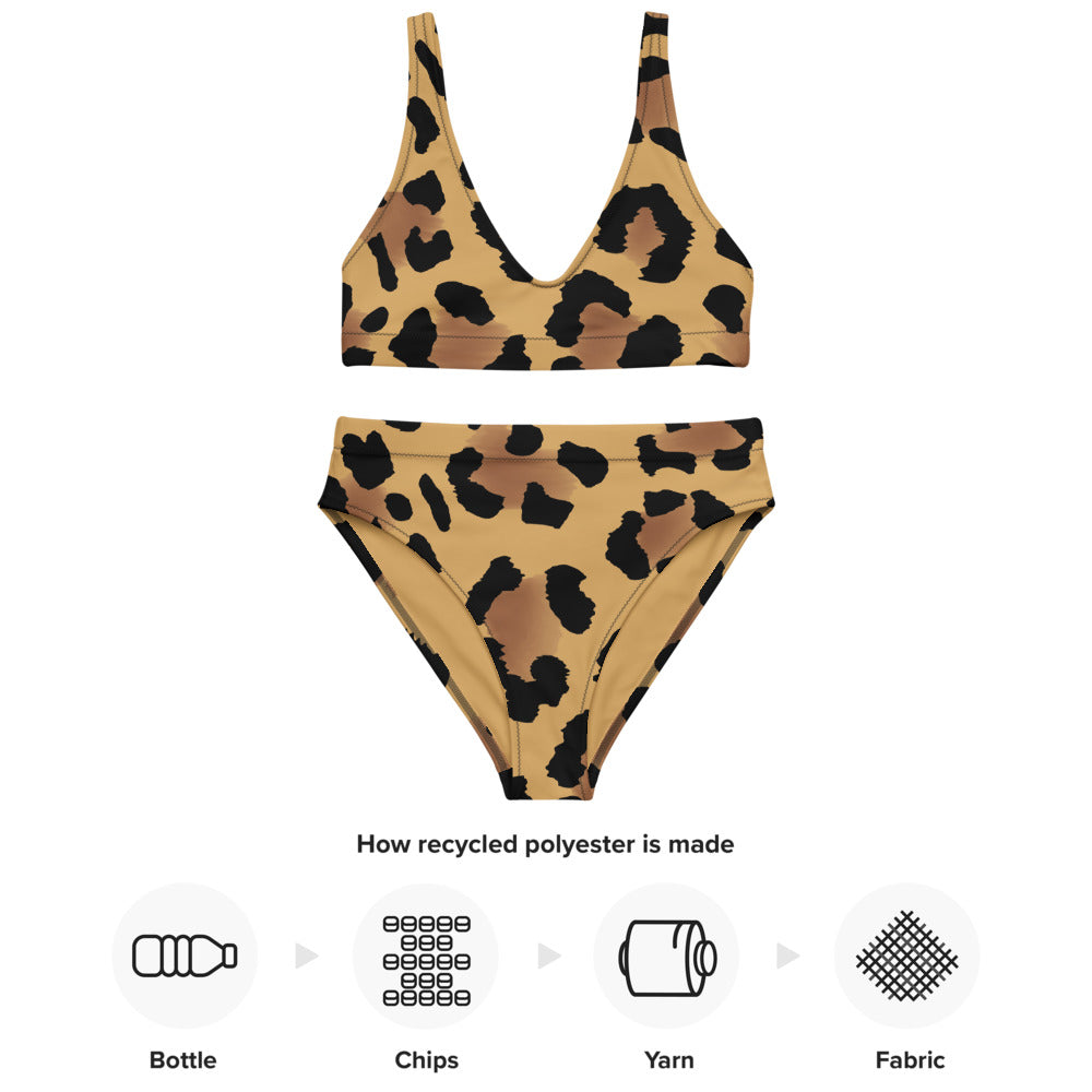 Esdushi Surf clothing - Surf Bikini Bottom - Leopard Wave - - 