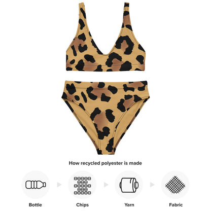 Esdushi Surf clothing - Surf Bikini Bottom - Leopard Wave - - 