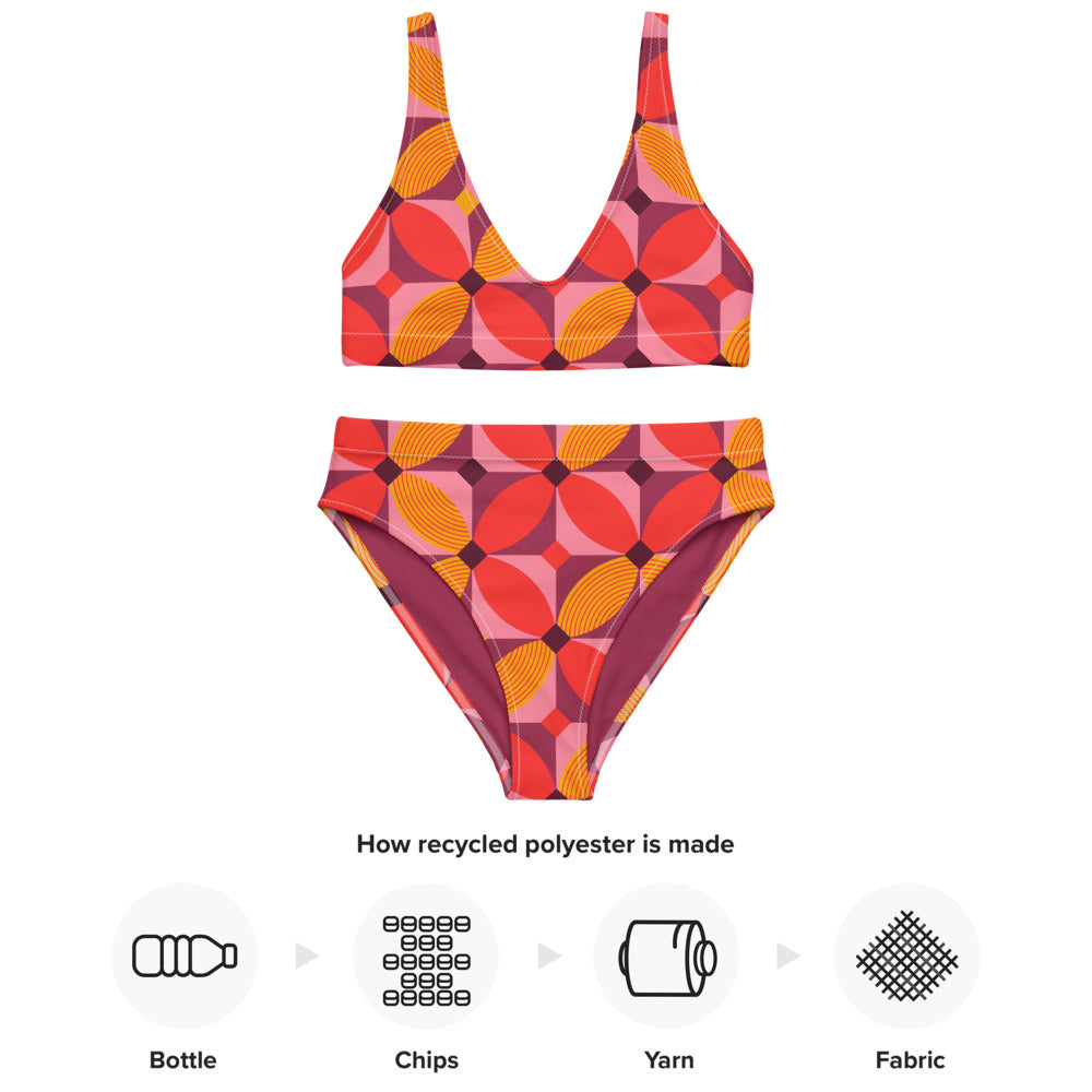 Esdushi Surf clothing - Surf Bikini Bottom - Tropical Tango - - 