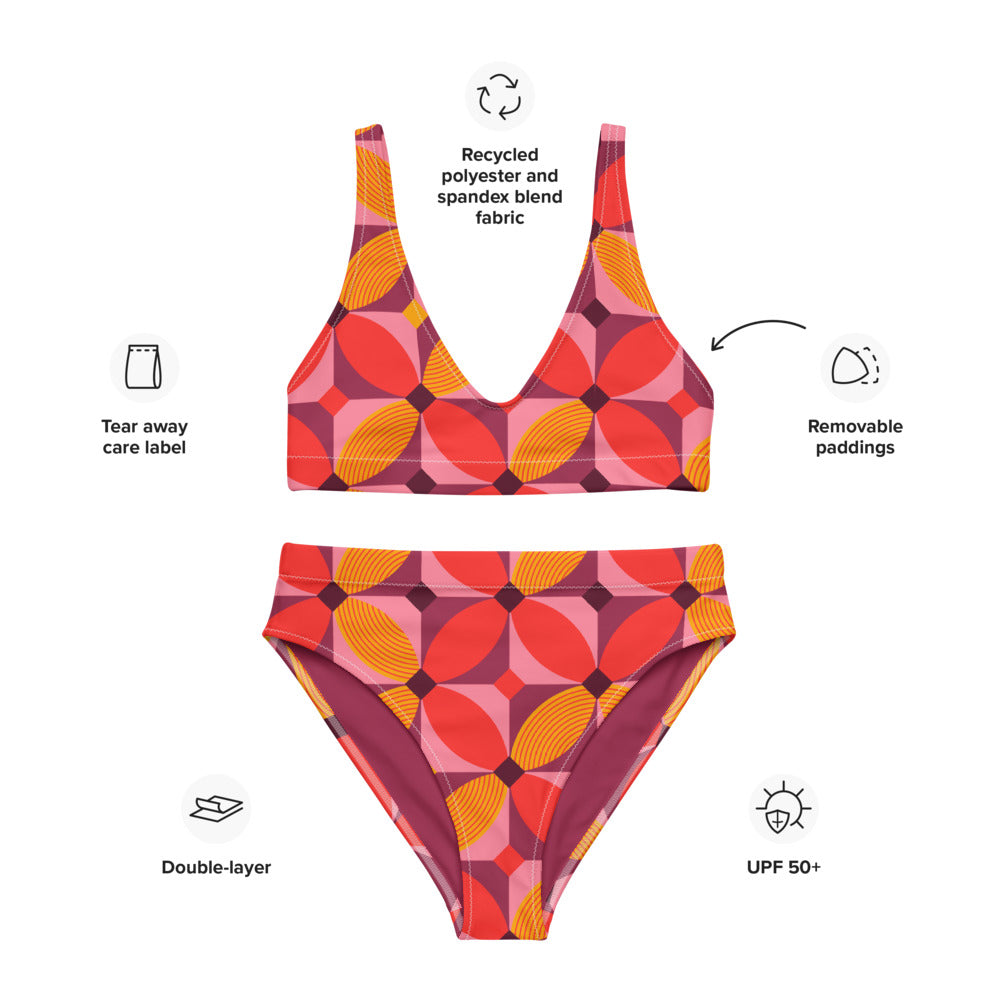 Esdushi Surf clothing - Surf Bikini Bottom - Tropical Tango - - 