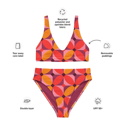 Esdushi Surf clothing - Surf Bikini Bottom - Tropical Tango - - 