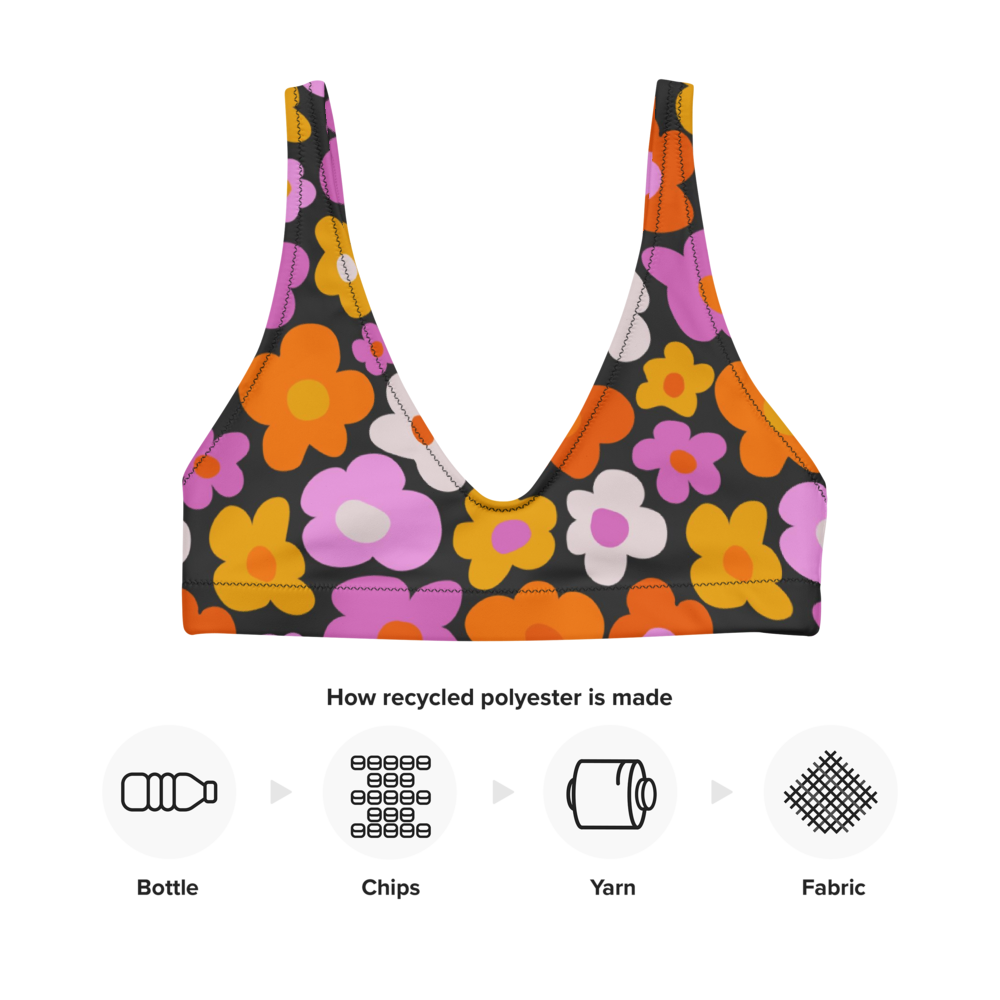 Esdushi Surf clothing - Surf Bikini Top - Botanical Bloom - - 