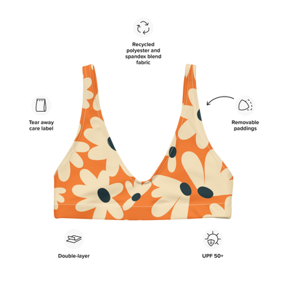 Esdushi Surf clothing - Surf Bikini Top - Daisy Dream - - 