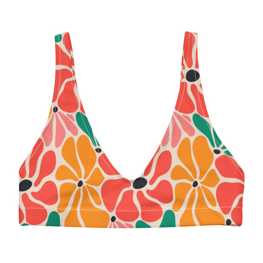 Esdushi Surf clothing - Surf Bikini Top - Flower Power - - 