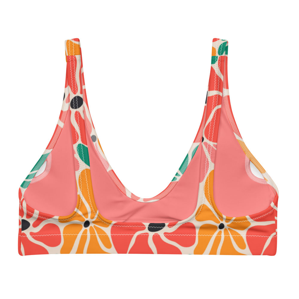 Esdushi Surf clothing - Surf Bikini Top - Flower Power - - 