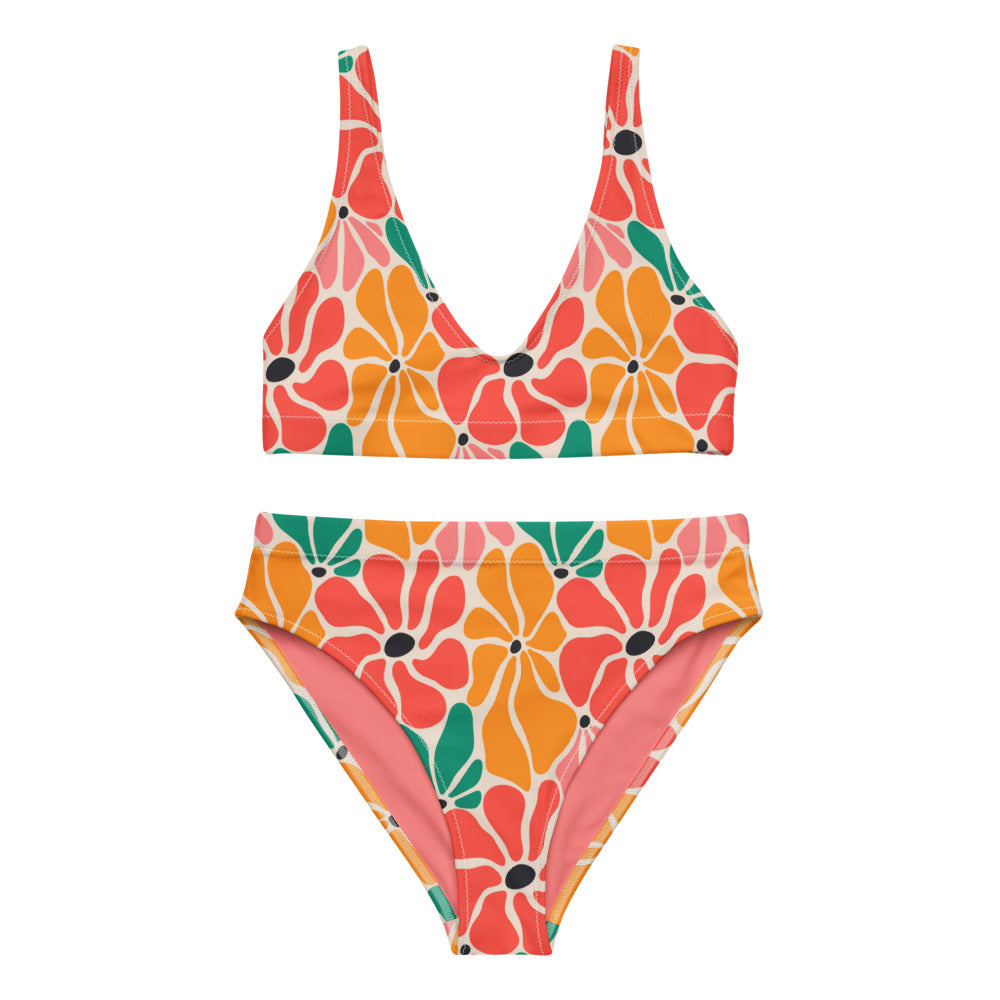 Esdushi Surf clothing - Surf Bikini Top - Flower Power - XS - 