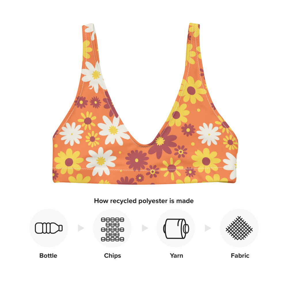 Esdushi Surf clothing - Surf Bikini Top - Golden Honey - - 