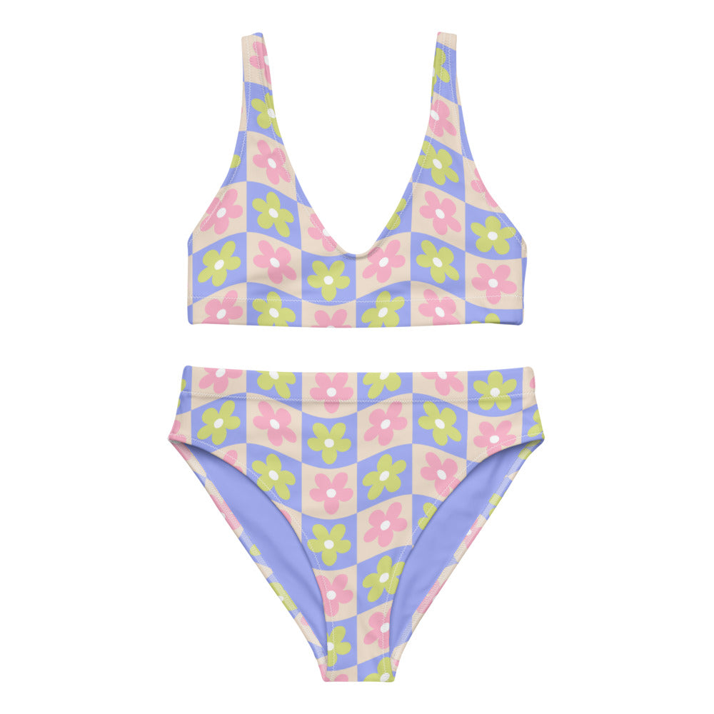 Esdushi Surf clothing - Surf Bikini Top - Groovy Gardenia - XS - 