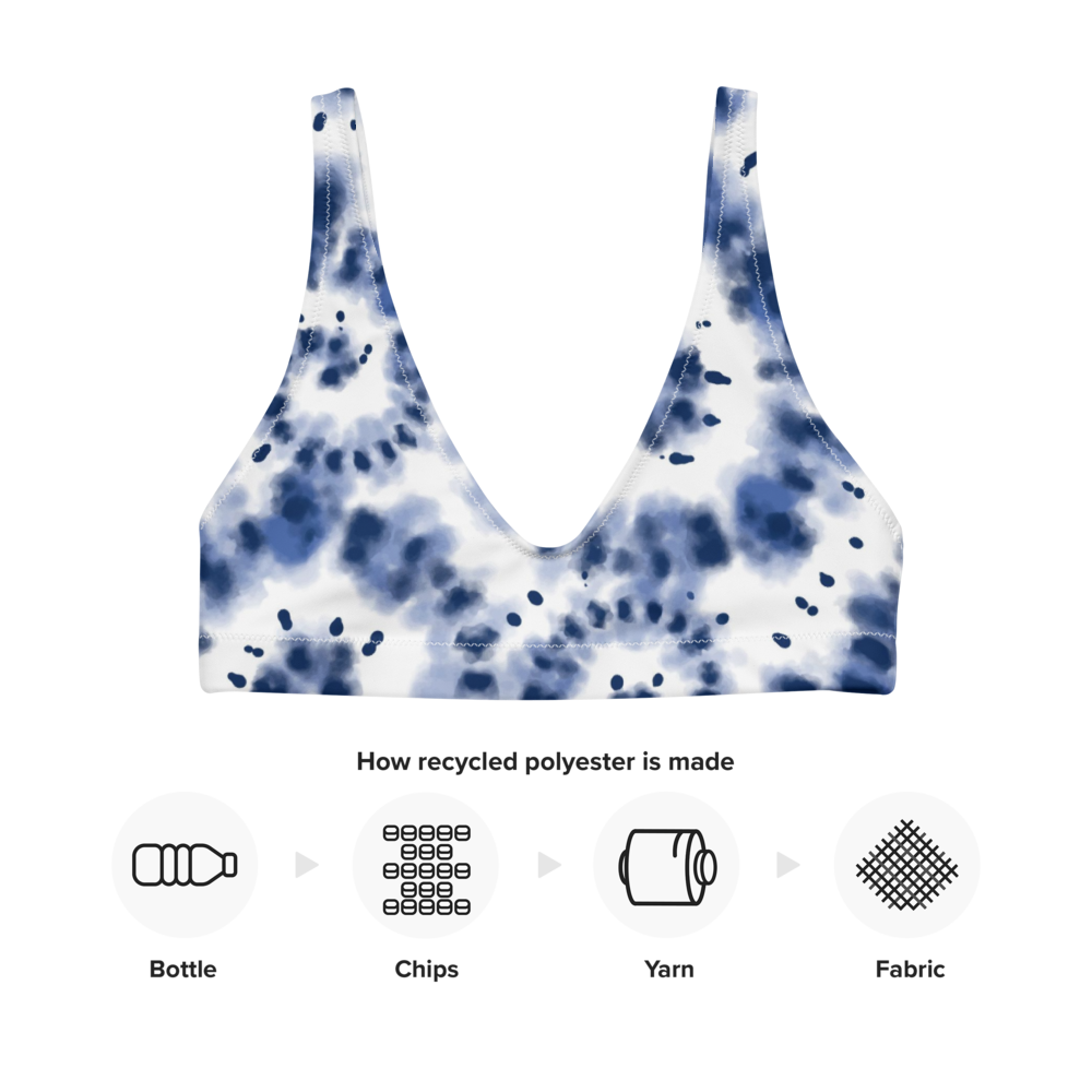 Esdushi Surf clothing - Surf Bikini Top - Ocean Swirl - - 