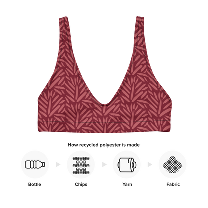 Esdushi Surf clothing - Surf Bikini Top - Palm Passion - - 