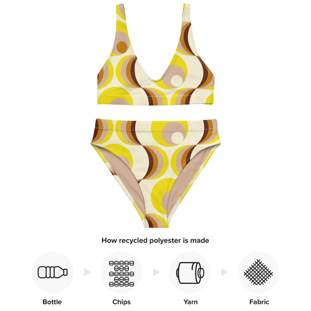 Esdushi Surf clothing - Surf Bikini Top - Retro Riptide - - 