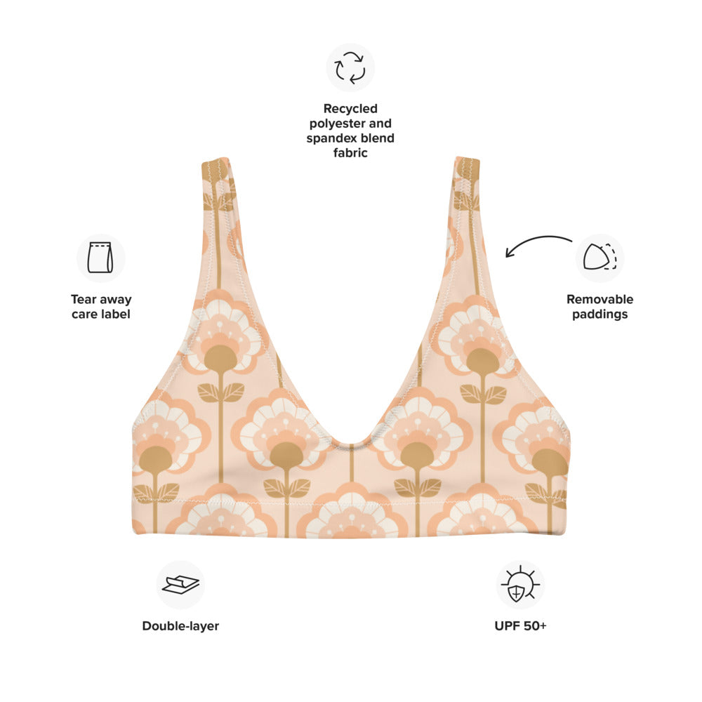 Esdushi Surf clothing - Surf Bikini Top - Sandy Shells - - 