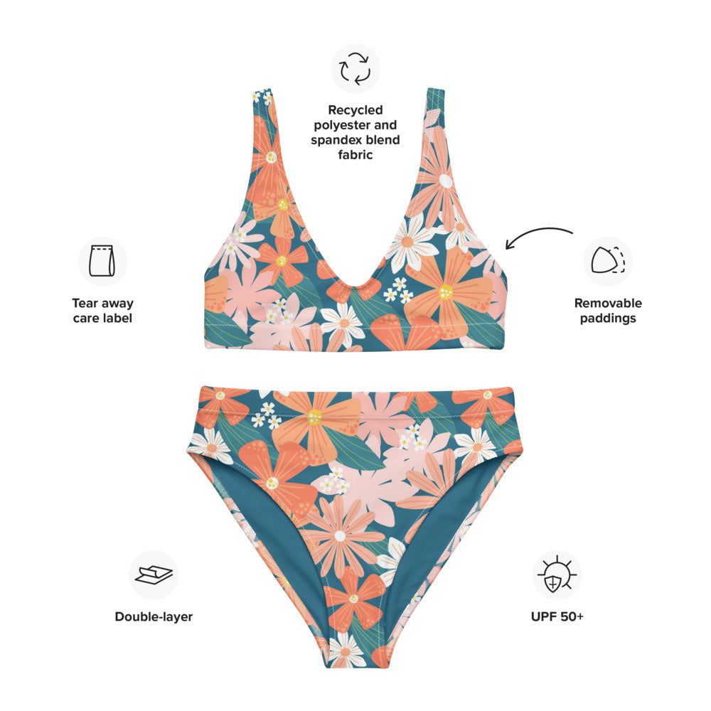 Esdushi Surf clothing - Surf Bikini Top - Seaside Samba - - 