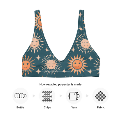 Esdushi Surf clothing - Surf Bikini Top - Sunbeam Sparkle - - 