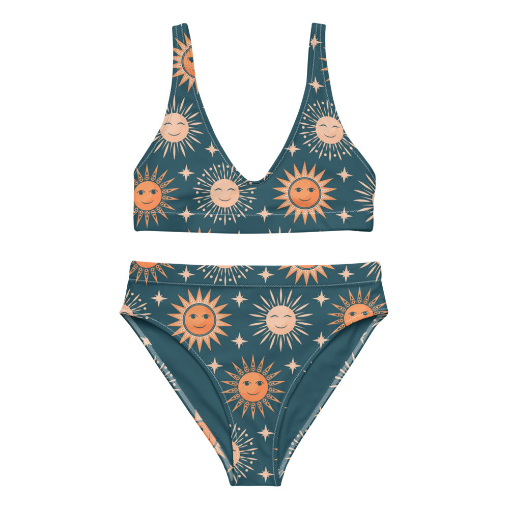 Esdushi Surf clothing - Surf Bikini Top - Sunbeam Sparkle - XS - 