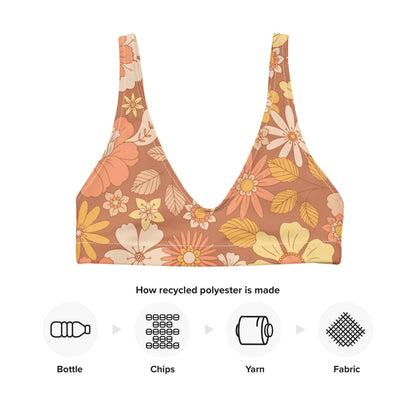 Esdushi Surf clothing - Surf Bikini Top - Sunset Glow - - 