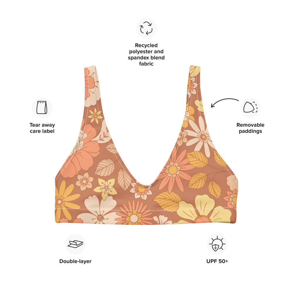 Esdushi Surf clothing - Surf Bikini Top - Sunset Glow - - 