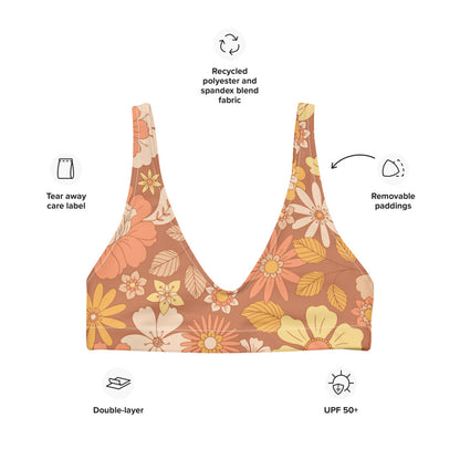 Esdushi Surf clothing - Surf Bikini Top - Sunset Glow - - 