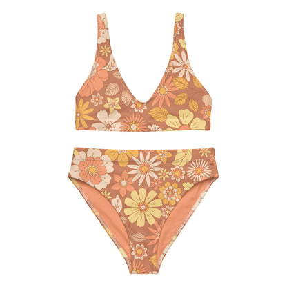 Esdushi Surf clothing - Surf Bikini Top - Sunset Glow - XS - 