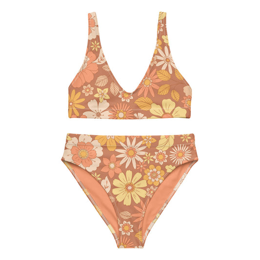 Esdushi Surf clothing - Surf Bikini Top - Sunset Glow - XS - 