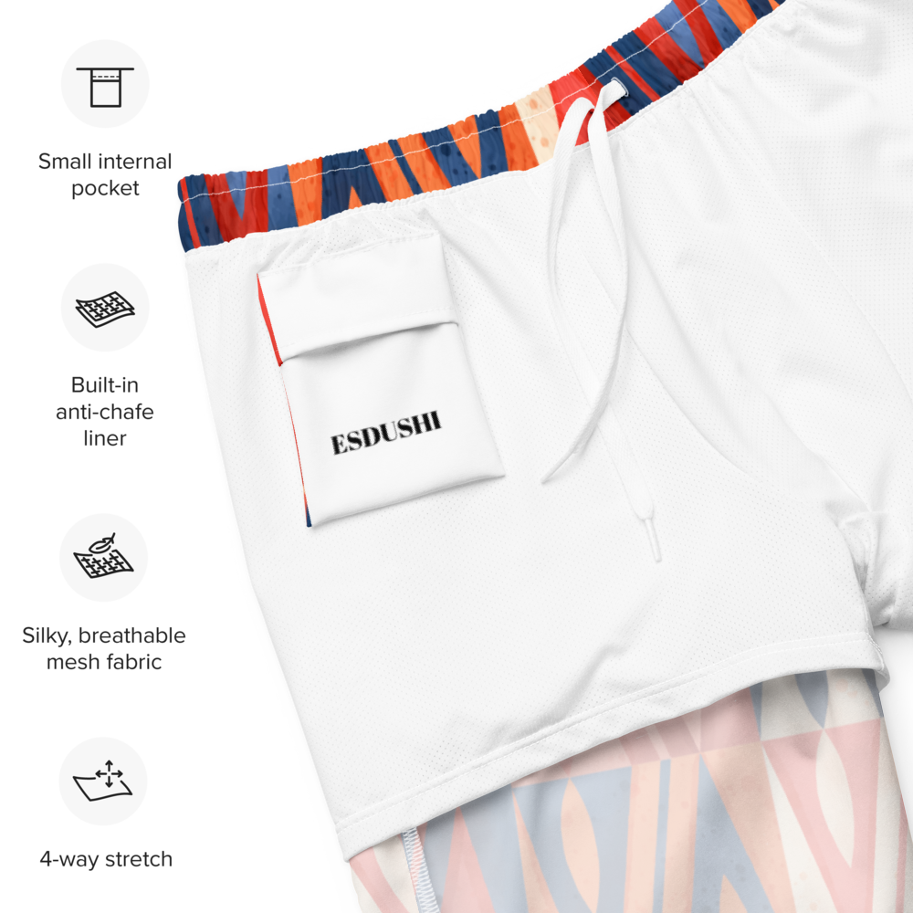 Esdushi Surf clothing - Surf Swim Shorts - Coral Crash - - 