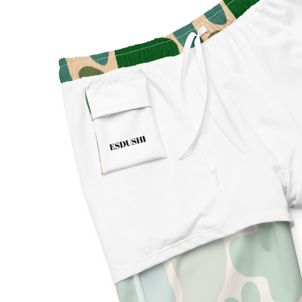Esdushi Surf clothing - Surf Swim Shorts - Sea Moss - - 